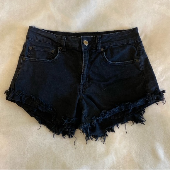 American Eagle Outfitters Pants - American Eagle Hi-Rise Black Jean Shorts
